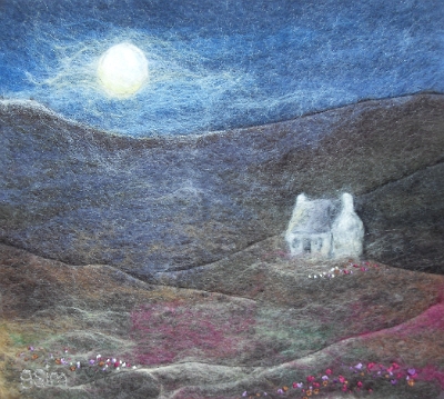 Cottage by Moonlight - SOLD